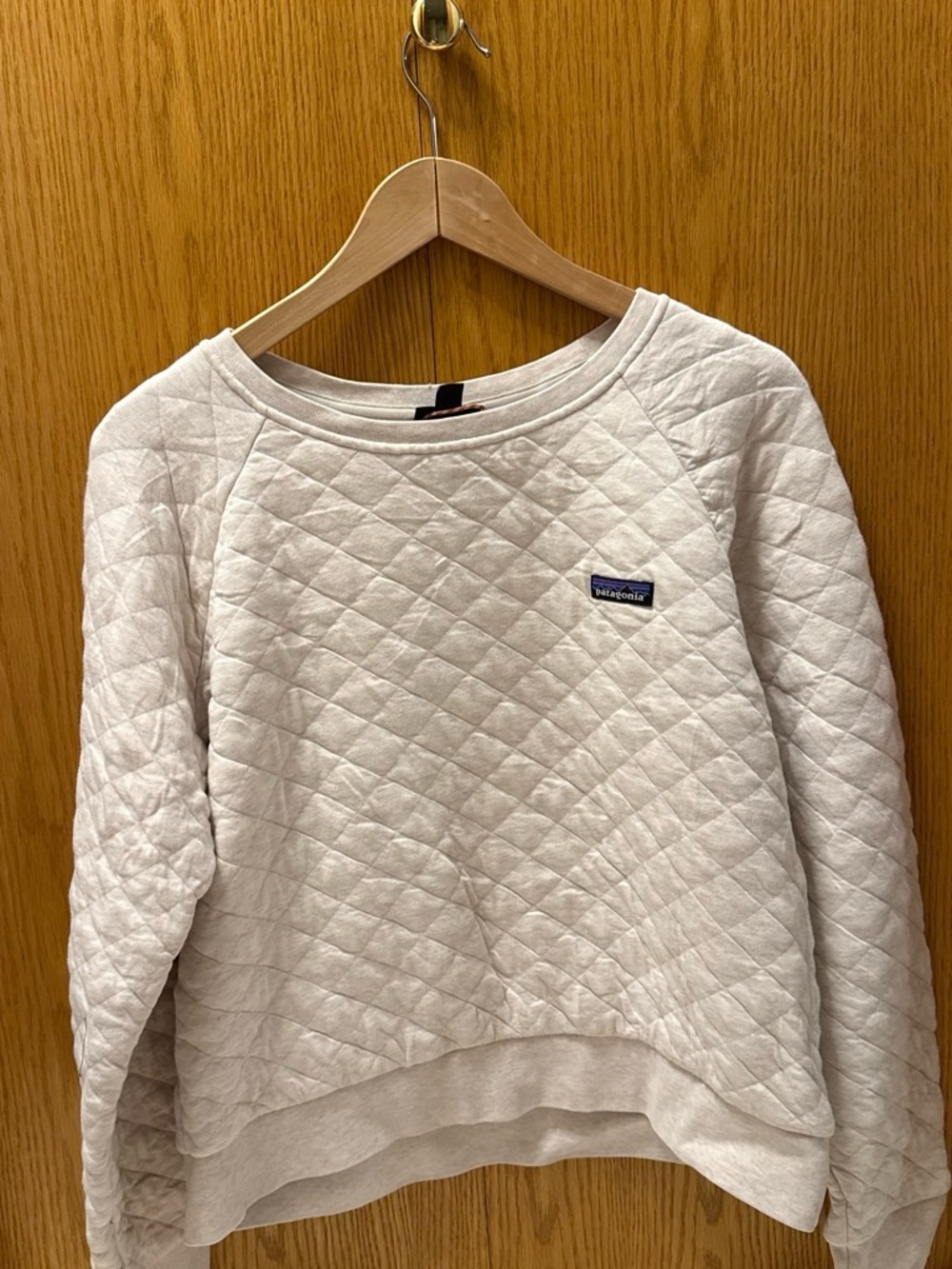 Patagonia Women's Quilted Crew Sweatshirt in Off-White